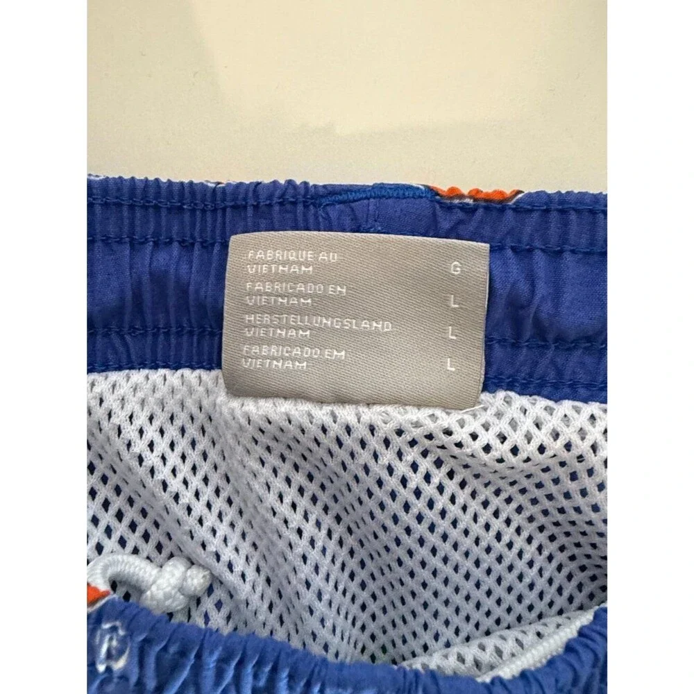 Columbia PFG Florida Gators Swim Trunks Mens Large Blue All Over Print Shorts NC